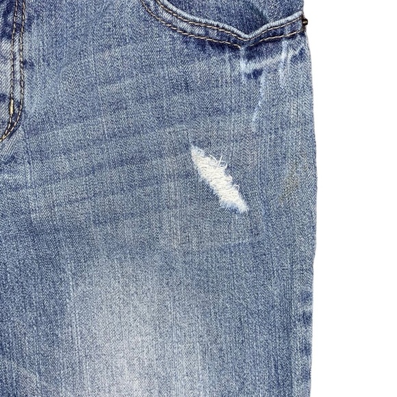 3/$15 Cherokee Girls Light Wash Blue Distressed Jeans Size 16 - Picture 5 of 6